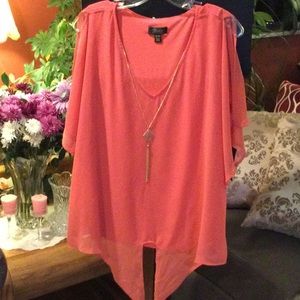 Thali Sodi deep sea coral 2 piece top